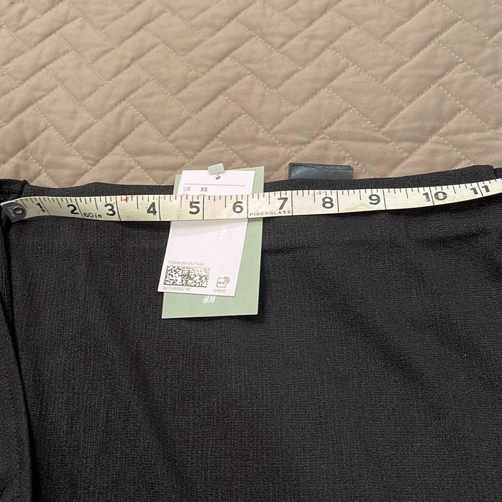 H&M Black Jersey Wrap Skirt/NWT/XS - Picture 9 of 13